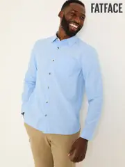 FatFace Blue Long Sleeve Elm Stripe Shirt (E79183) | $106