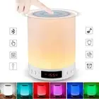Touch Bedside LED Night Light Table Lamp Alarm Clock Bluetooth Music Speaker USB