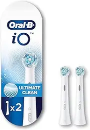 Oral-B iO Series Ultimate Clean Electric Toothbrush Replacement Brush Heads for an Oral-B Electric Toothbrush, 2 count, White