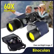 60x60 Zoom Day Night Vision Binoculars BAK4 Portable Telescope For Hunting Sport