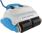 Robotic Pool Cleaner with Over 2h runtime & 150W Suction Power, Wall-Climbing Automatic Pool Vacuum with Intelligent Path Planning for Inground Pool up to 9000 ft²
