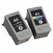 2x Compatible Ink Cartridge PG40 CL 41 for Canon Pixma IP1200 IP1300 iP1800