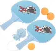 HANABASS Indoor Hanging Table Tennis Trainer Set Portable Exerciser for Vision Coordination Development Interactive Parent Activity with Balls Rackets