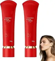 Swarous Moisturizing Brightening Tone-up Concealer Cream, Five Fold VC Skin Cream Anti-Wrinkle, Multifunctional Smoothing Hydrating Makeup, Long-Lasting & Waterproof, Color Correction (2PCS)