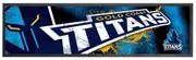 NRL Logo Bar Runner - Gold Coast Titans - Bar Mat - 25cm x 90cm
