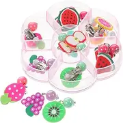 [Holibanna] Fruit Clip Earrings Adorable No Piercing Jewelry Comfortable Clip Ear Studs Fun Fruit Designs Birthday