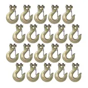 20X G70 5/16" Clevis Slip Hooks w/Latch Tow Chain Flatbed Truck Trailer Tie Down