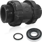 Pvc Spring Ture Union Check Valve 3/4in Slip Swing Utility Water One Way Check