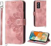 [AsWant] Wallet Case for Samsung Galaxy A23 4G/A23 5G/M23 5G/F23/M13 4G- Premium Leather Flip Protective Case Magnetic Cover with Stand Function (Pink)