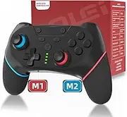 BOLEi Wireless Switch Controller für Switch/Switch Lite/Switch OLED, Pro Controller mit Programmierbar/Schnell Verbunden/Lange Akkulaufzeit/Dual Shock/6 Achsen Gyro/Turbo/Wakeup Funktion