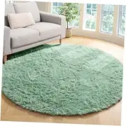 Round Area Rug 4ft, Soft Bedroom Circle Rugs for Kids 4' (Round) Sage Green