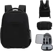Labymos Camera Backpack Photography Storager Bag Side Open Available for Laptop with Flexible Dividers Compatible with Laptop//Nikon//Digital SLR Camera Body/Lens/Tr/Water Bottle