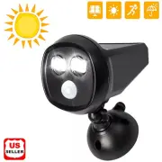 LED Solar Flood Light Motion Sensor Security Spot Wall Street Yard Outdoor Lamp