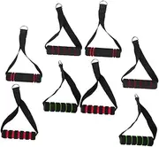 DECOMELODY 8Pcs Heavy Duty Fitness Handle with Elastic Rope and Door Anchor Compact Resistance Bands for Full Body Workout for Home Gym and Strength Training