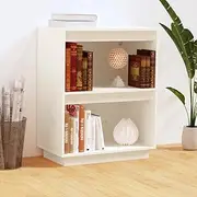 Console Cabinet White 60x34x75 cm Solid Wood Pine Dining Storage