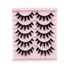 L Curl Cat Eye Fake Lashes Full Strip Faux Mink Lashes Makeup Tools