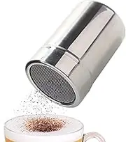 Stainless Steel Duster Chocolate Shaker Duster Cocoa Coffee Latte Cappuccino Mesh Coffee Ware