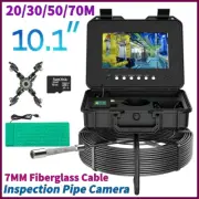 10.1" Sewer Drain Inspection Pipe Camera DVR 7MM AHD 1080P Screen IPS 5X Image
