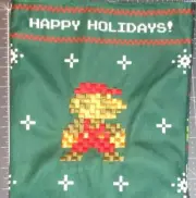 SUPER MARIO BROS nintendo nes CHRISTMAS STOCKING switch wii wiiu brothers G