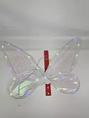 Light Up Fairy Wings Party Dress Up Sparkling Costume White Props Kids Adults