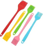 Silicone Cooking Utensils Set 5pcs Basting Brush Kitchen Gadgets for BBQ Baking