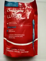 Colgate Max Fresh Wisp Disposable Mini Toothbrush Peppermint 24 Count (1 Pack)