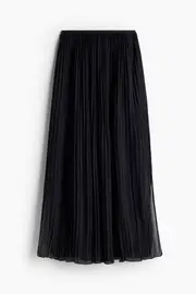 Pleated Chiffon Skirt