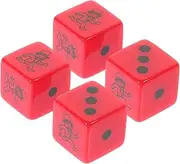 MUSISALY Smooth Chess Dice for Party Games Game Dices with Rounded Edges Family Gatherings and Friends Parties
