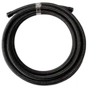 Aeroflow SS Teflon Braided Hose -16AN 6M Black Stainless