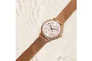 Bullion Gold Elite Watch Embellished with Rhinestone - Rose Gold