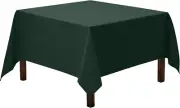 Gee Di Moda Square Tablecloth - 70 X 70 Inch Hunter Green Table Cloth for Medium
