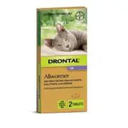 Drontal Cat All Wormer up to 4kg 2pk