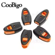 Outdoor Zipper Pull Cord Lock Ends Paracord Knife Lanyard Whistle Orange