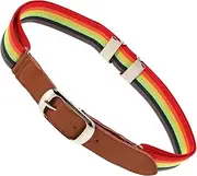 [VERDANVERSE] Outdoor Adjustable Elastic Waist Belt with Stripes Stretchy for Sports Running Baseball Hiking Gym Activities Comfortable Secure