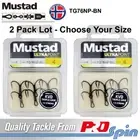 2 Pack Lot Mustad Treble Hooks UltraPoint KVD Triple Grip TG76NP-BN Choose Size