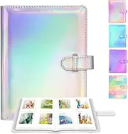 128 Pockets Mini Photo Album for Fujifilm Instax Mini Camera, Photo Album for Polaroid,Polaroid Snap, Z2300, SocialMatic Instant Cameras & Zip Instant Printer (Magic Silver)