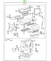 Toyota Corolla 2ZZGE MTM 1.8L Engine Overhaul Gasket Set Genuine OE OEM