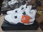 Size 12.5 - Air Jordan 4 Retro OG 2025 White Cement New Free Shipping!!