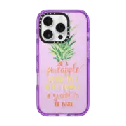 iPhone 16 Pro Impact Case Be A Pineapple - Watercolor
