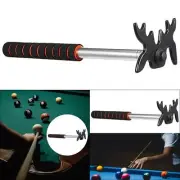 Retractable Billiards Pool Stick with Removable Bridge Head,