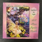 Fairy Glitter Series "Fairy Hollow 1" Sparkles in Light 100 piece puzzle