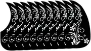 WESIEVYA Guitar Pickguards 10pcs Set for Acoustic Classical Guitars Protective Plate Unique Shape