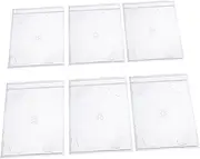 6-piece Cd Storage Case Portable Dvd Holders Disc Organizer Holder for Disc Storage Organizing