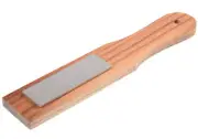 Eze-Lap Fine Grit Pocket Sharpener Stone 600 1 x3 on a Walnut Paddle 24F