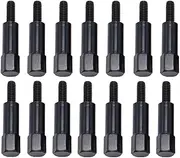 YUCHENSHLP 14 pcs/Set Black Valve Cover Bolt Set Fits for Chevy 283 305 327 350 383 400 Engines SBC Stud Kit Black Colour 6mm Thread Diameter