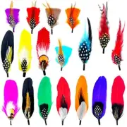 18 Pcs Hat Feathers for Western Cowboy Hats Fedoras DIY Centerpiece Crafts