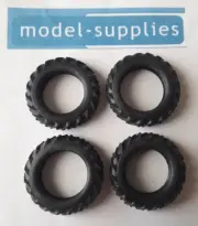Matchbox Kingsize K5 Tractor unit - Repro Hollow Fit Tyres 33mm O/D - Pack of 4