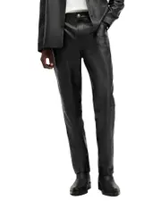Allsaints Lynch Leather Straight Fit Pants