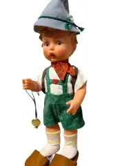 Hummel Goebel Doll School Boy 12” Backpack Dresses Vintage 1950 Vinyl