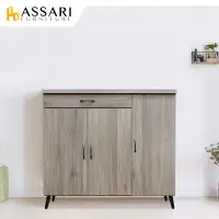 在飛比找蝦皮商城優惠-ASSARI-艾維斯木心板附抽4尺鞋櫃(寬120x深37x高